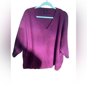 Women's V-Neck Sweater - Purple